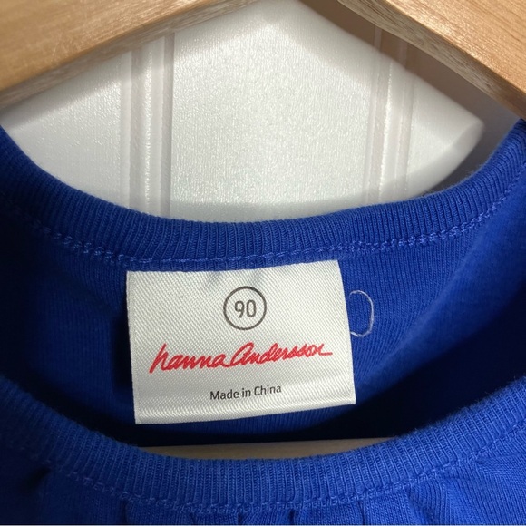 hanna andersson Dress 90 Blue Pink Multicolor Sleeveless Pockets Beach Summer - Picture 4 of 8